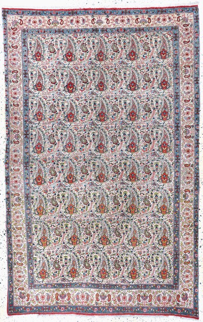 Image Qum cork, Persia, early 20th century, corkwoolon cotton, approx. 220 x 140 cm, condition: ...