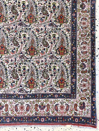 27142392a - Ghom Kork, Persien, Anfang 20.Jhd, Korkwolle aud Baumwolle, ca. 220 x 140 cm, EHZ: 2-3 ...