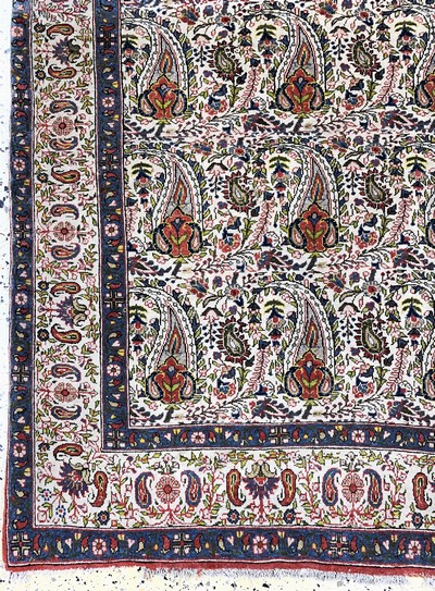 27142392b - Ghom Kork, Persien, Anfang 20.Jhd, Korkwolle aud Baumwolle, ca. 220 x 140 cm, EHZ: 2-3 ...