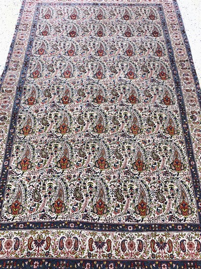 27142392e - Ghom Kork, Persien, Anfang 20.Jhd, Korkwolle aud Baumwolle, ca. 220 x 140 cm, EHZ: 2-3 ...