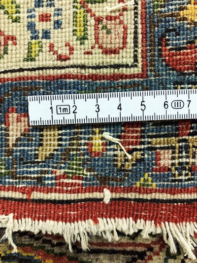 27142392f - Ghom Kork, Persien, Anfang 20.Jhd, Korkwolle aud Baumwolle, ca. 220 x 140 cm, EHZ: 2-3 ...