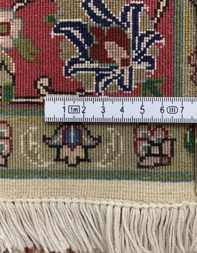 27142396e - Täbriz fein(50 Raj), Persien, Ende 20.Jhd, Korkwolle mit Seide, ca. 150 x 100 cm, ca. ...