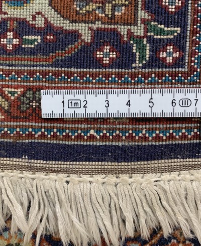 27142448e - Täbriz fein(50 Raj), Persien, Mitte 20.Jhd,Korkwolle mit Seide, ca. 150 x 105 cm, ca. ...