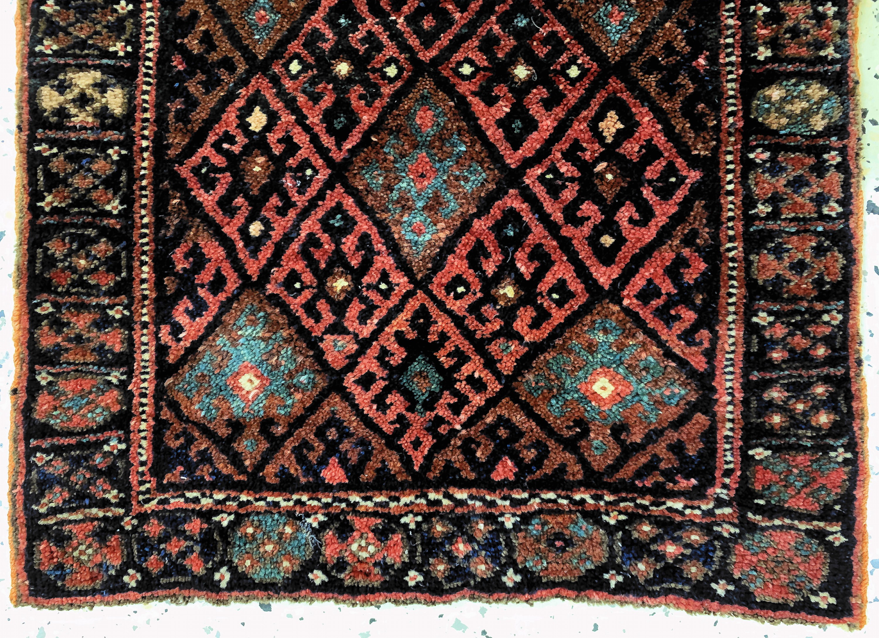 Detail b: 2 Lots Afschar Taschenfront & Jaf, antik, Persien, um 1900, Wolle auf Wolle, ca. 70 x 55 cm & ca. 50 x 50 cm, EHZ: 2