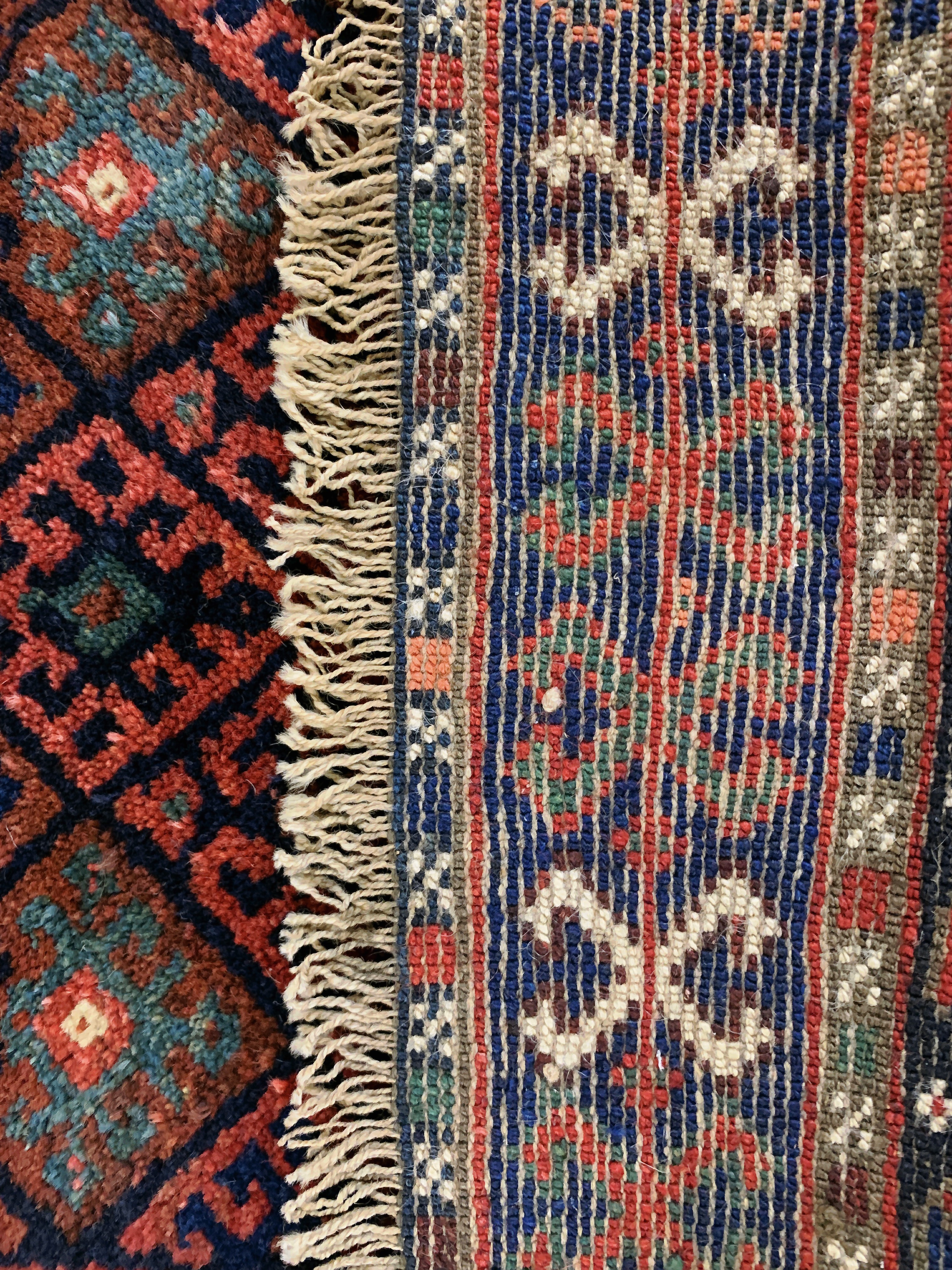 Detail c: 2 Lots Afschar Taschenfront & Jaf, antik, Persien, um 1900, Wolle auf Wolle, ca. 70 x 55 cm & ca. 50 x 50 cm, EHZ: 2