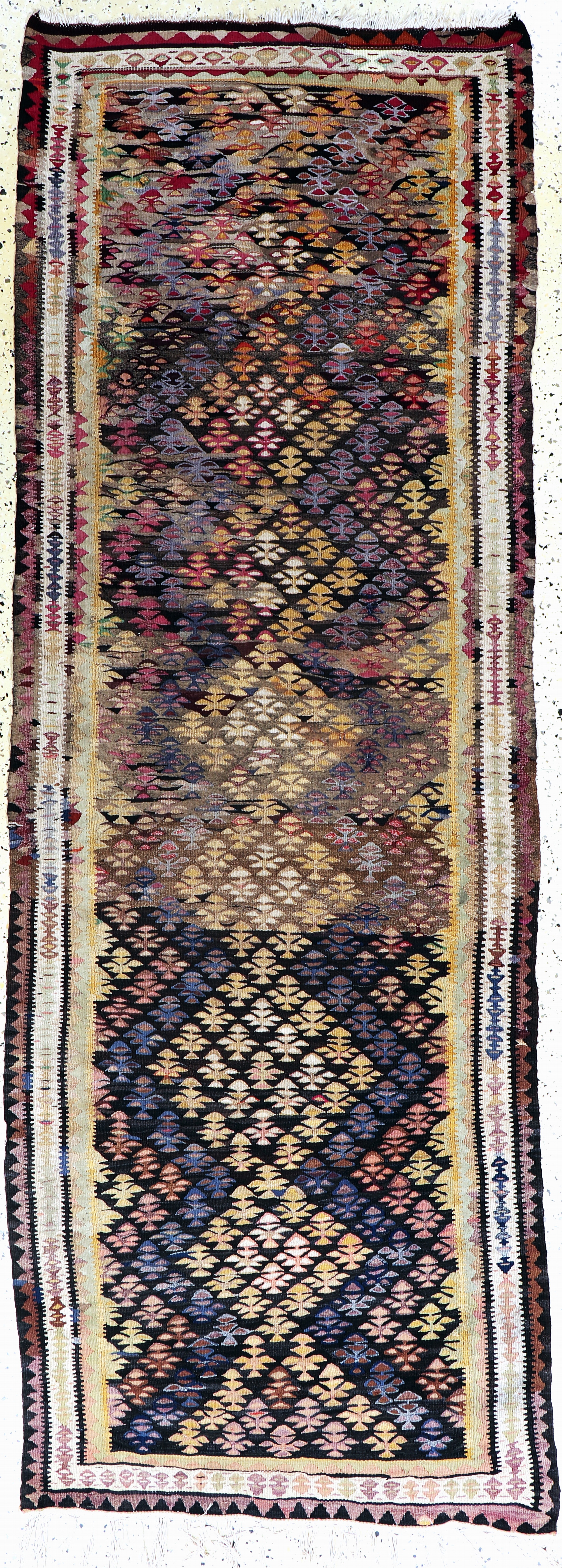 Image 27142552 - Bidjar Kelim, Persien, Anfang 20.Jhd, Wolleauf Baumwolle, ca. 265 x 93 cm, EHZ: 2 ...