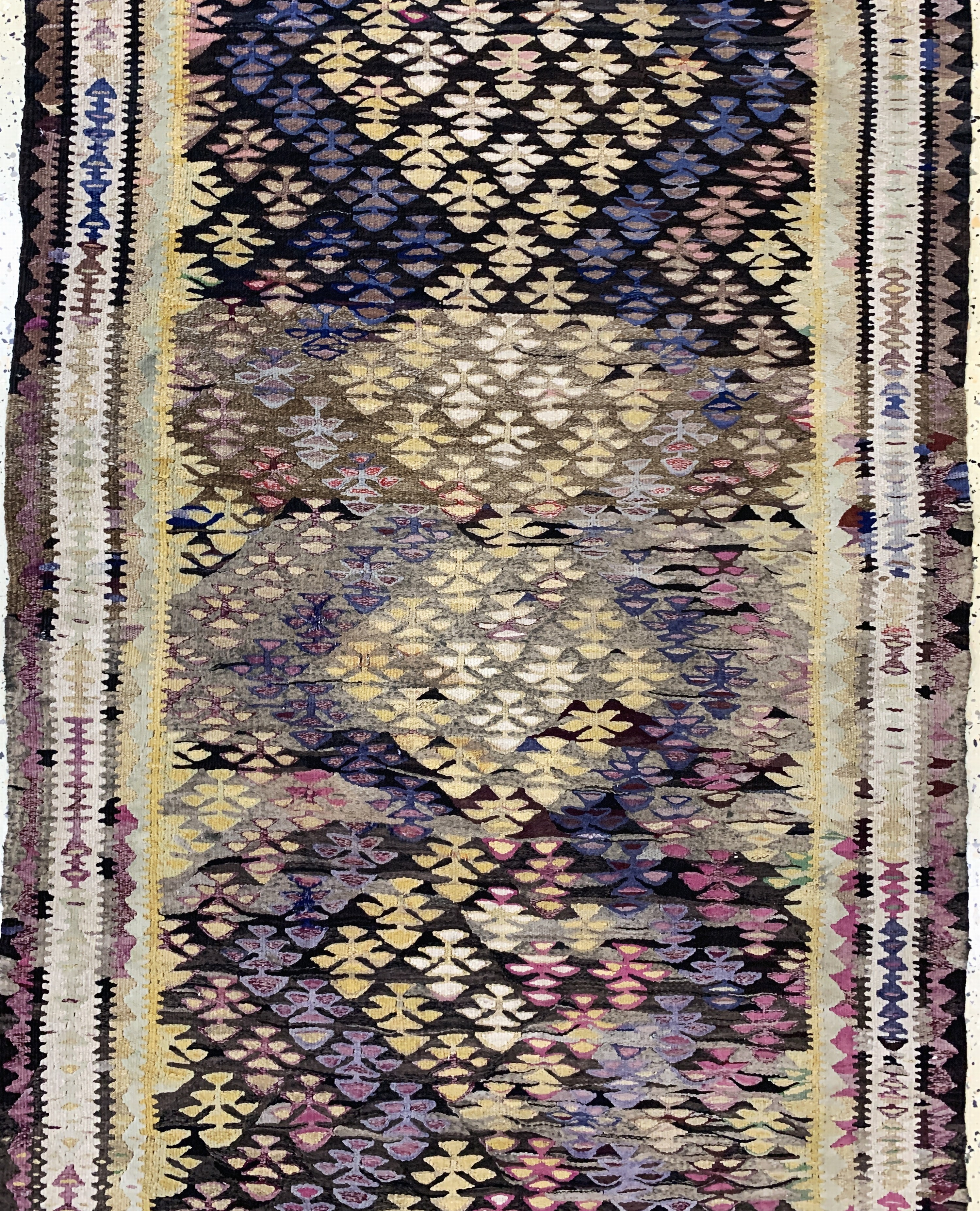 Detail b: Bidjar Kelim, Persien, Anfang 20.Jhd, Wolleauf Baumwolle, ca. 265 x 93 cm, EHZ: 2