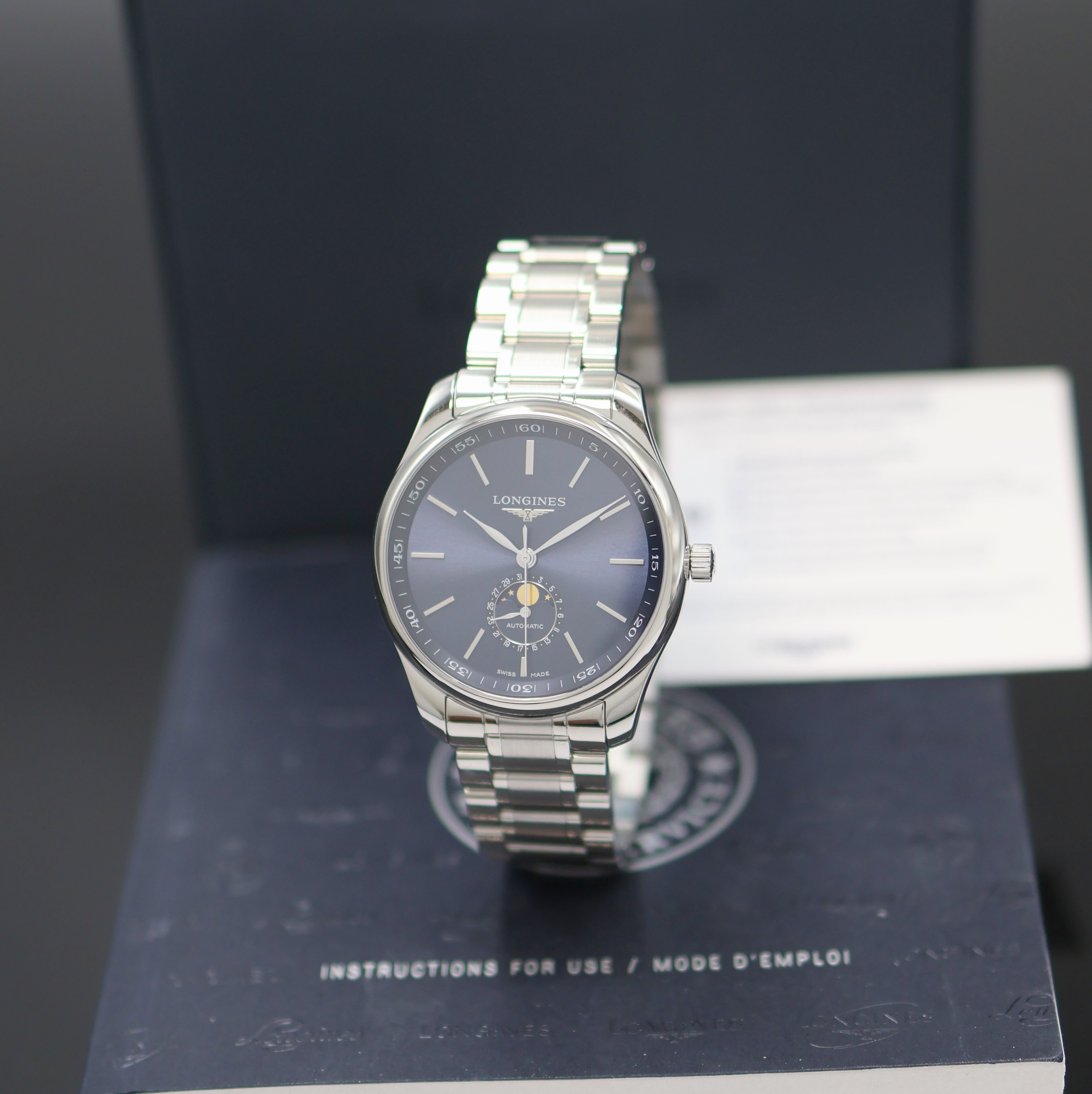 Image 27142564 - LONGINES Master Collection ungetragene Herrenarmbanduhr mit Mondphase Referenz ...