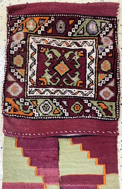 27142550e - 2 Lots Doppelttasche & Malatia Kelim, Türkei, Anfang 20.Jhd, Wolle auf Wolle, ca. 142 x ...