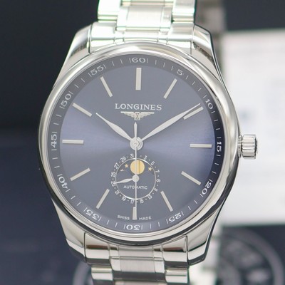 27142564a - LONGINES Master Collection ungetragene Herrenarmbanduhr mit Mondphase Referenz ...