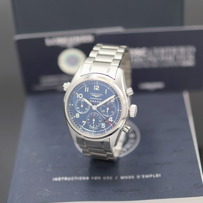 Image LONGINES Spirit unworn gents chronograph reference L3.820.4.93.6, self winding, ...