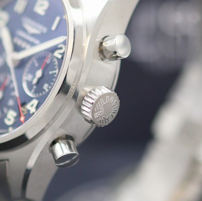 27142576d - LONGINES Spirit ungetragener Herrenchronograph Referenz L3.820.4.93.6, Automatik, ...