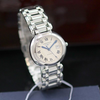 27143784b - LONGINES PrimaLuna ungetragene Damenarmbanduhr Referenz L8.113.4.71.6, Automatik, ...