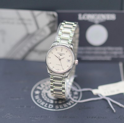 Image LONGINES Master Collection Damenarmbanduhr Referenz L2.128.4.77.6, Automatik, beids. ...