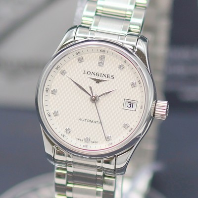 27143974a - LONGINES Master Collection Damenarmbanduhr Referenz L2.128.4.77.6, Automatik, beids. ...