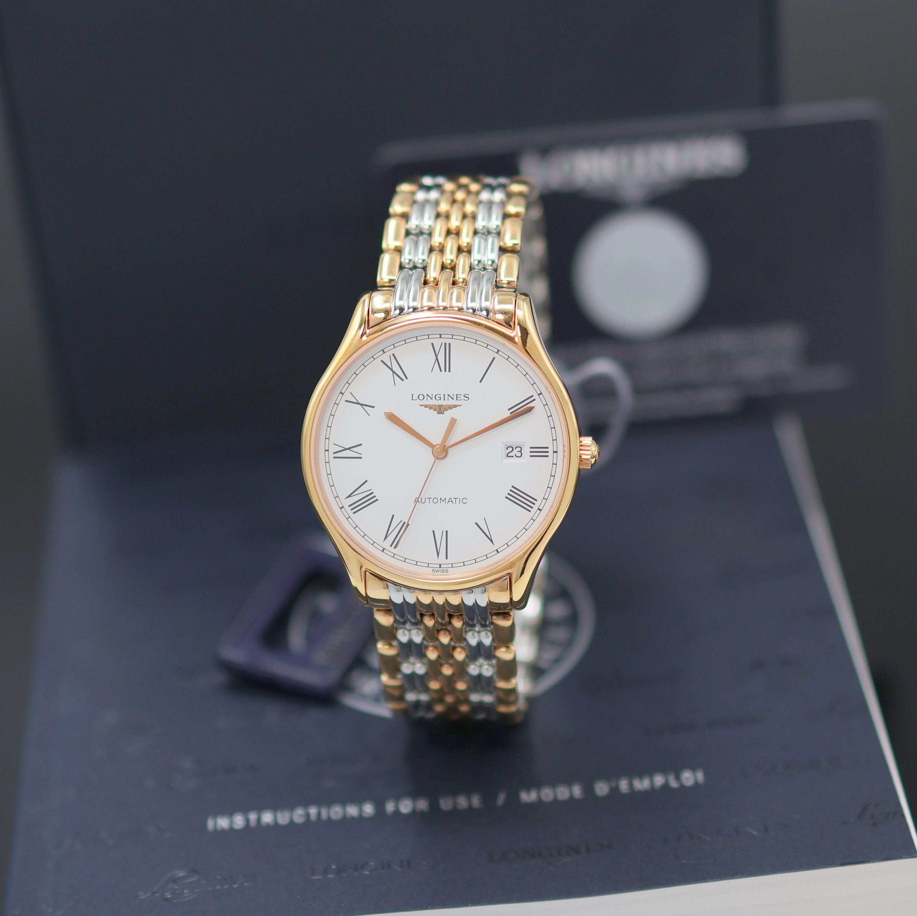 Image 27144040 - LONGINES Lyre ungetragene Herrenarmbanduhr Referenz L4.960.1117, Automatik, ...