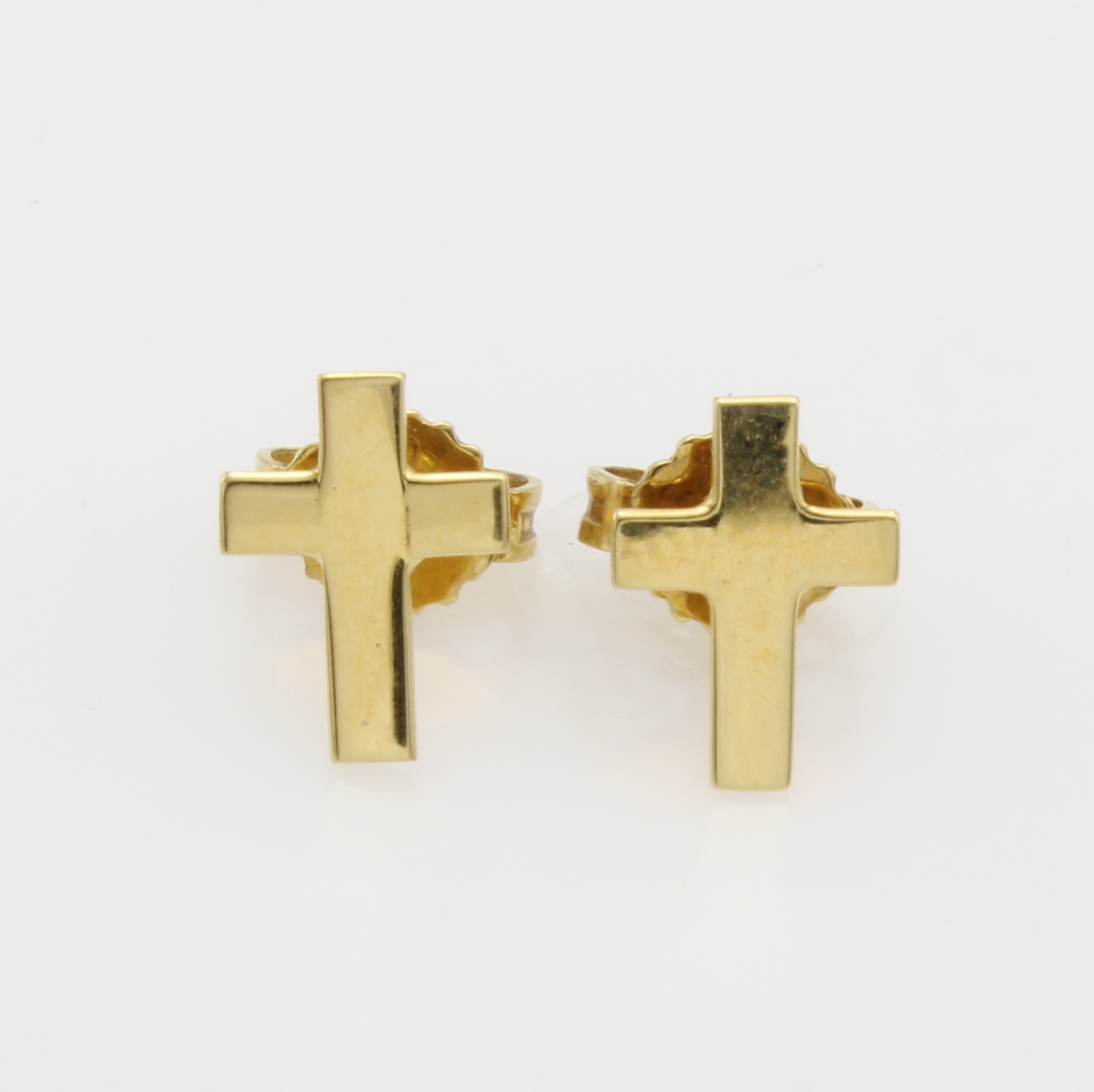 Image 27144044 - Paar Ohrstecker ´Kreuz´, GG 750/000