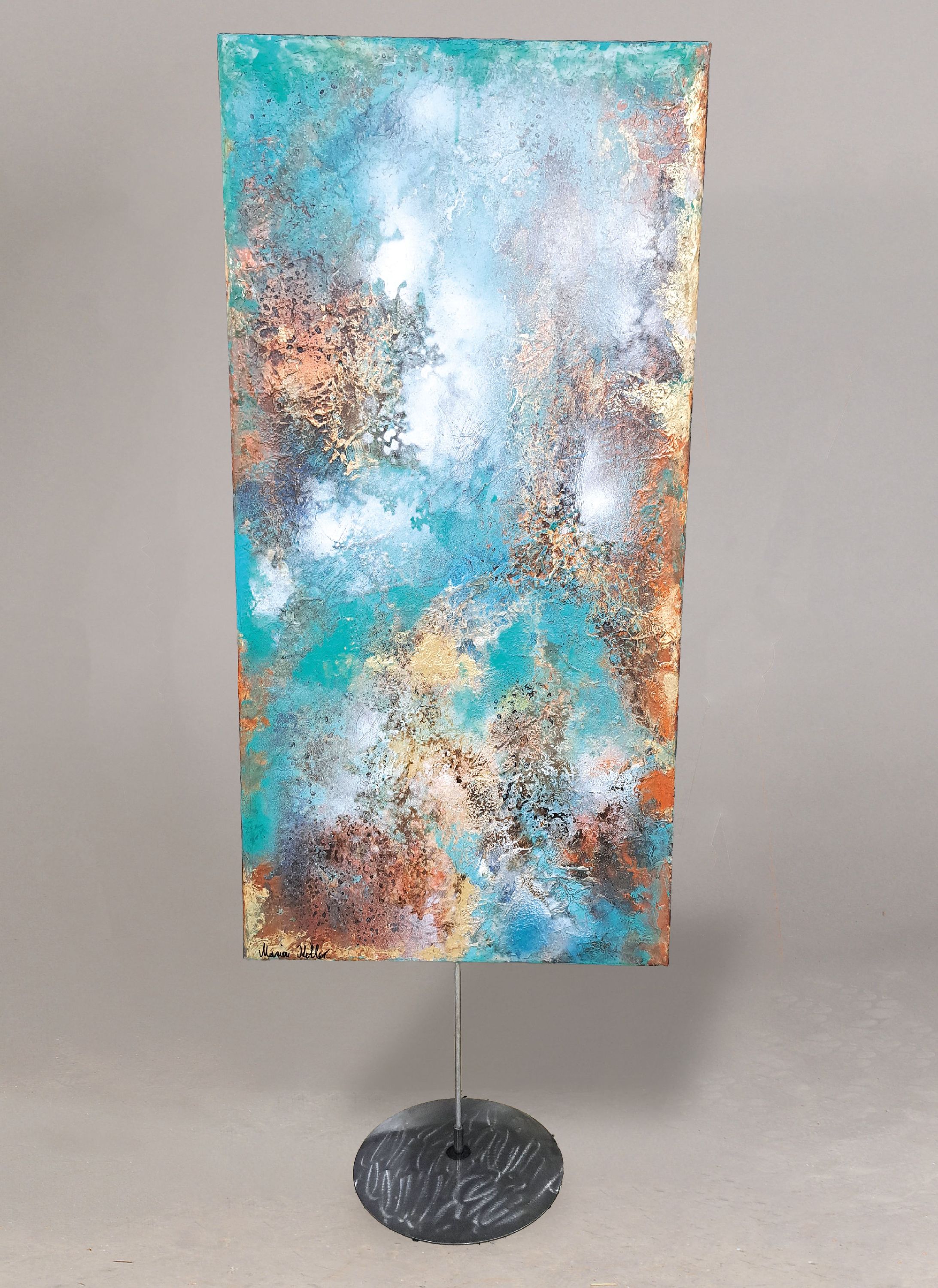 Image 27144058 - Marion Keller, geb. 1993 Eschwege, Stele ´Memoires´, Acryl/Lwd, UV-Schutzlack, signiert, ...