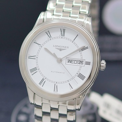 27144000a - LONGINES Flagship ungetragene Herrenarmbanduhr Referenz L4.899.4216, Automatik, beids. ...