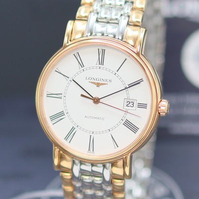 27144034a - LONGINES Présence ungetragene Armbanduhr Referenz L4.921.1117, Automatik, beids. ...