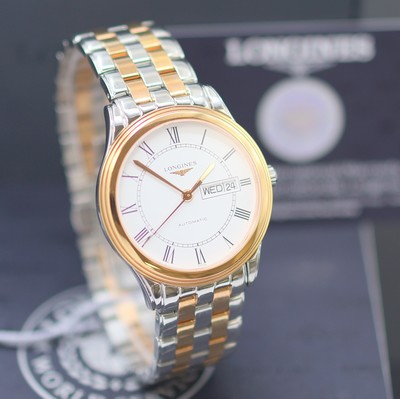 27144039b - LONGINES Flagship ungetragene Armbanduhr Referenz L4.899.3917, Automatik, beids. vergl., ...