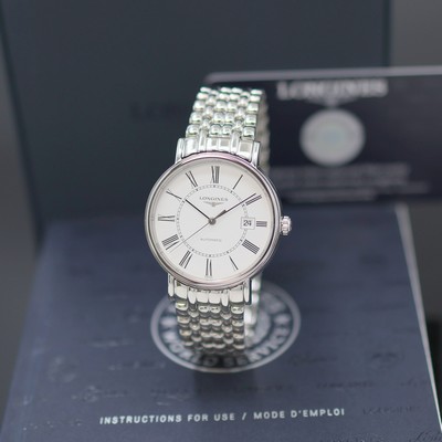 Image LONGINES Présence unworn wristwatch reference L4.922.4116, self winding, on both sides ...