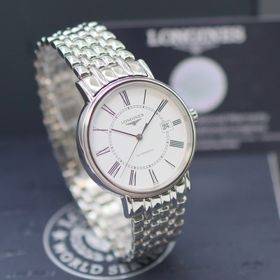 27144043b - LONGINES Présence ungetragene Armbanduhr Referenz L4.922.4116, Automatik, beids. vergl. ...