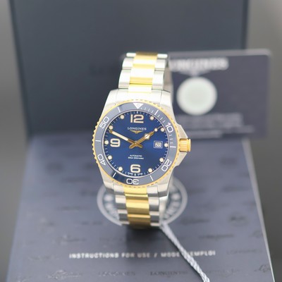 Image LONGINES Hydro Conquest gents wristwatch reference L3.781.3967, self winding, stainless ...