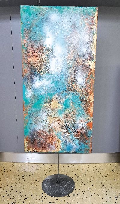 27144058k - Marion Keller, geb. 1993 Eschwege, Stele ´Memoires´, Acryl/Lwd, UV-Schutzlack, signiert, ...