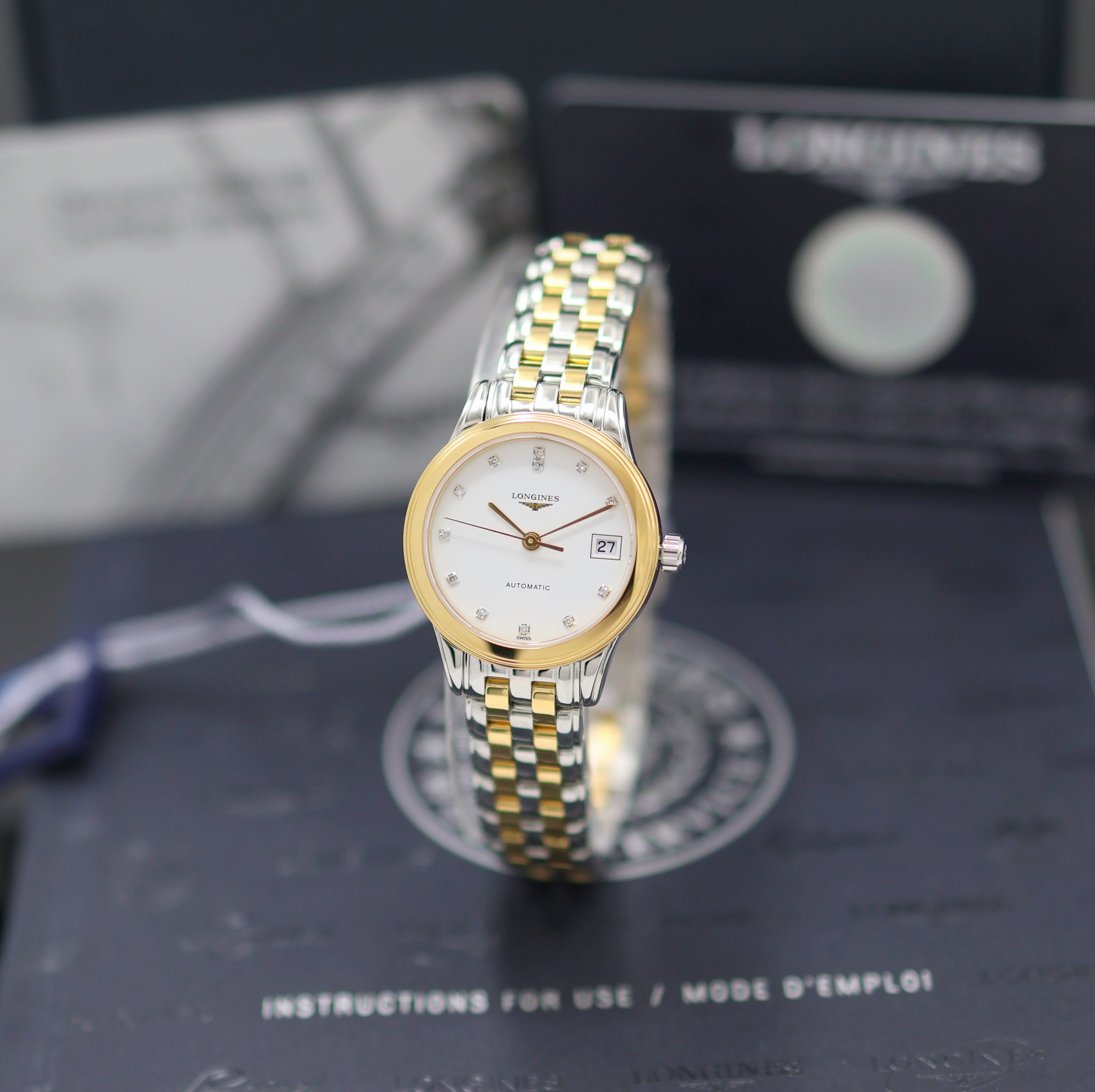 Image 27144117 - LONGINES Flagship ungetragene Damenarmbanduhr Referenz L4.274.3.27.7, Automatik, ...