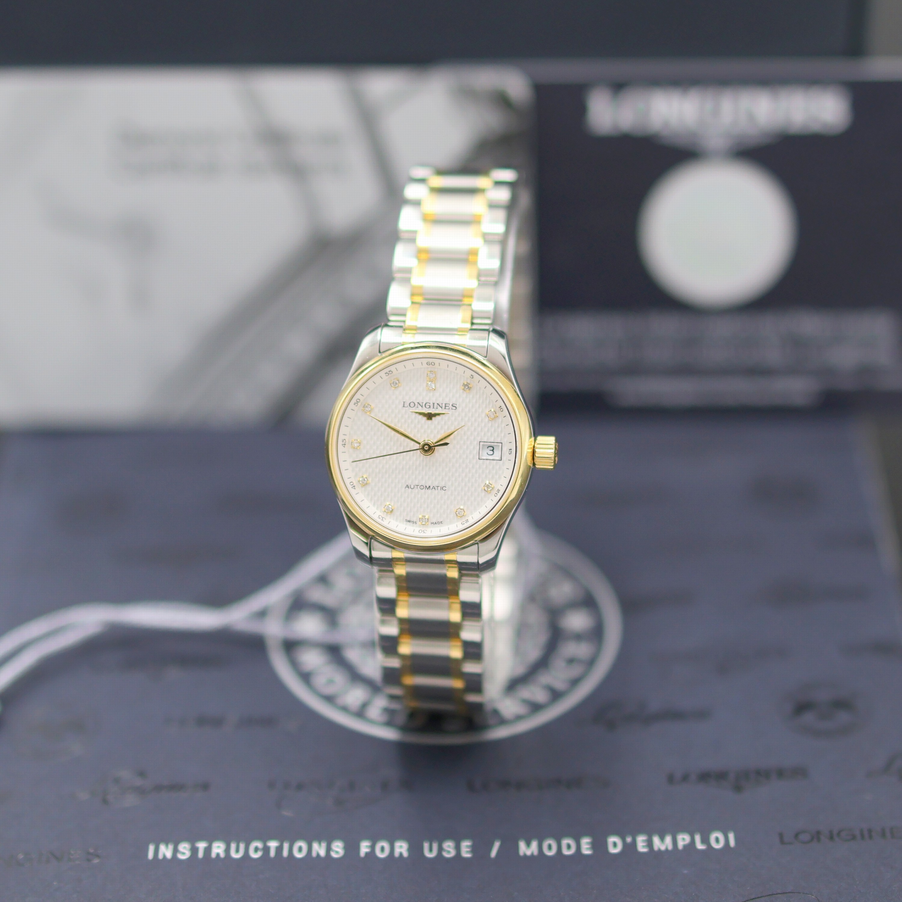 Image 27144134 - LONGINES Master Collection ungetragene Damenarmbanduhr Referenz L2.128.5.77.7, ...