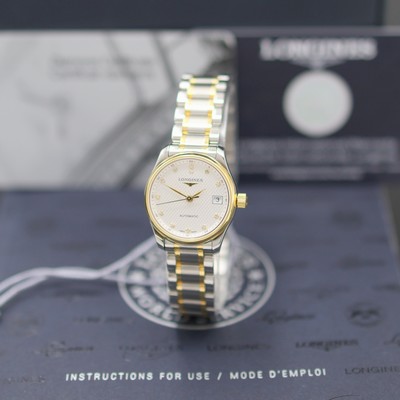 Image LONGINES Master Collection unworn ladies wristwatch reference L2.128.5.77.7, self ...