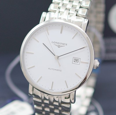 27144181a - LONGINES Elegant ungetragene Herrenarmbanduhr Referenz L4.910.4126, Automatik, beids. ...