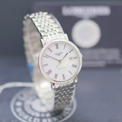 27144198b - LONGINES Elegant ungetragene Damenarmbanduhr Referenz L4.310.4116, Automatik, beids. ...