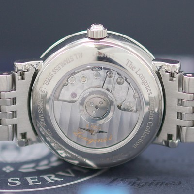 27144198e - LONGINES Elegant ungetragene Damenarmbanduhr Referenz L4.310.4116, Automatik, beids. ...