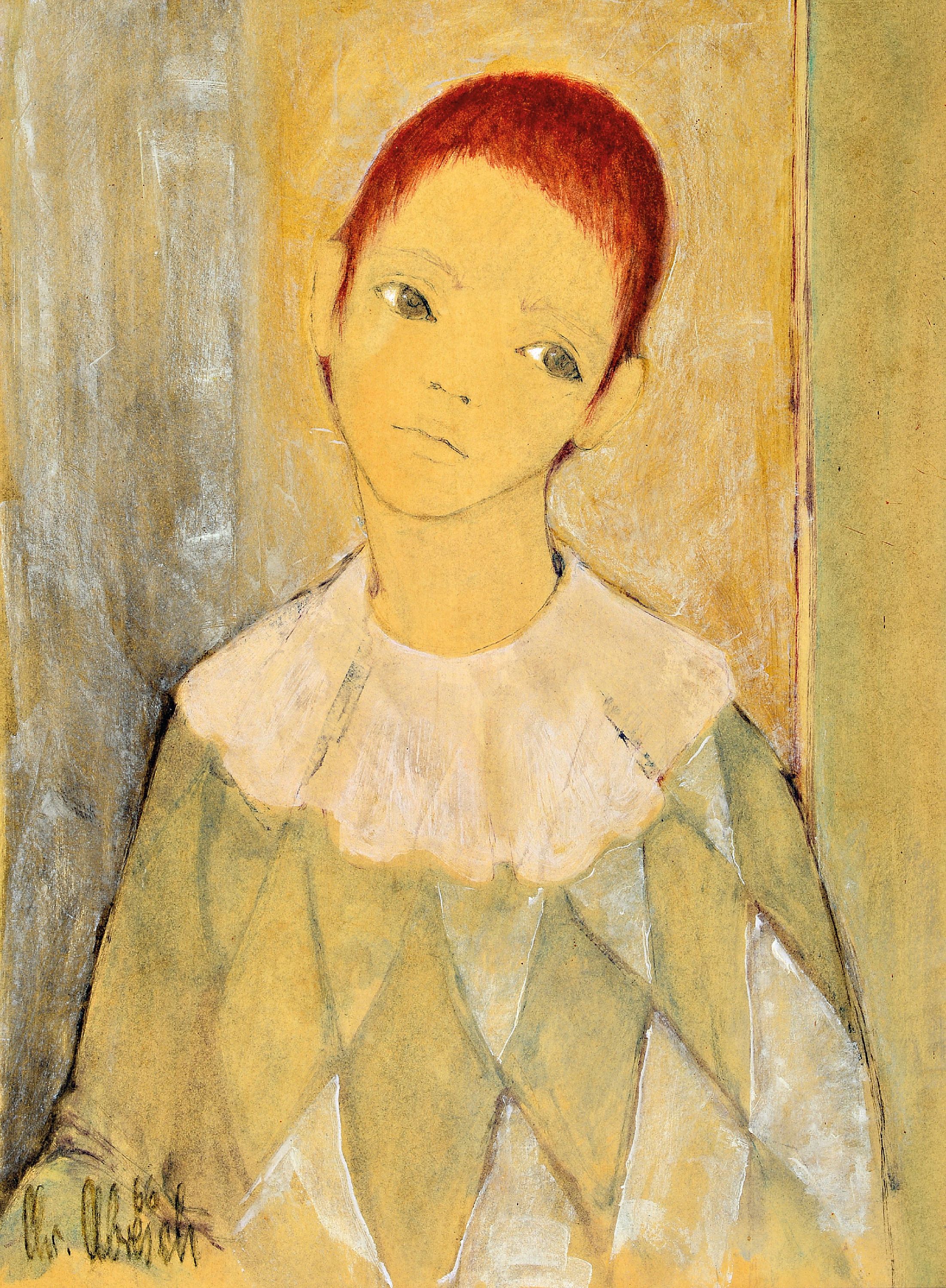 Image 27144263 - Christel Abresch, 1931 Sulzbach-2011 Neustadt , Bildnis einer Pierrette, ...
