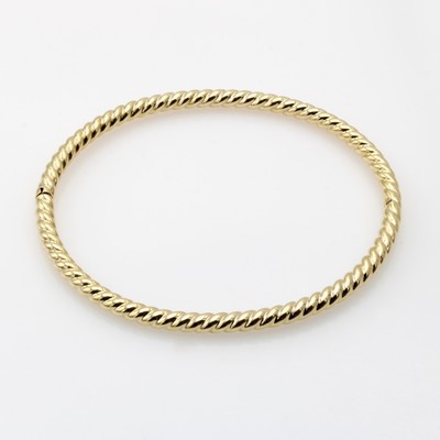 27144203a - Kordelarmreif, GG 585/000, Br. ca. 3.5 mm, Steckschl.