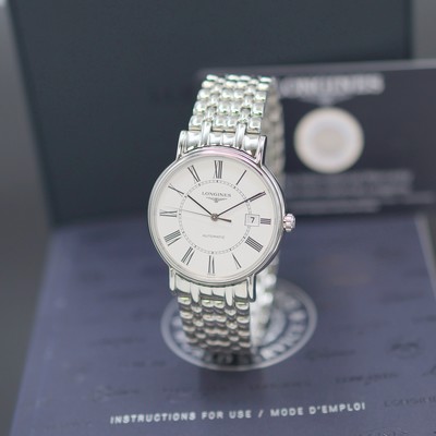 Image LONGINES Présence unworn gents wristwatch reference L4.921.4116, self winding, on both ...