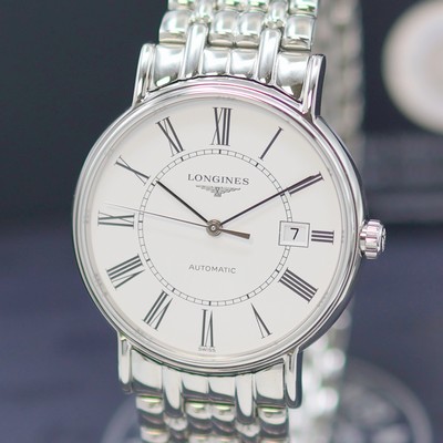 27144214a - LONGINES Présence ungetragene Herrenarmbanduhr Referenz L4.921.4116, Automatik, beids. ...