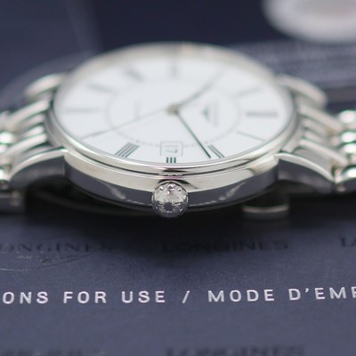 27144214d - LONGINES Présence ungetragene Herrenarmbanduhr Referenz L4.921.4116, Automatik, beids. ...