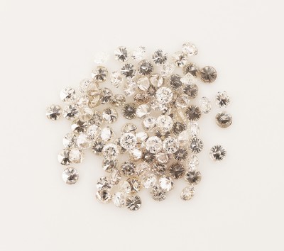 27144216a - Lot lose Brillanten, zus. ca. 1.00 ct Weiß -l.get.Weiß/vs-p, D. ca. 1.25-1.29 mm, ...