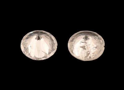 27144221a - Lot 2 lose Brillanten zus. ca. 0.74 ct Weiß- l.get.Weiß/p, D. ca. 4.55-4.6 mm ...