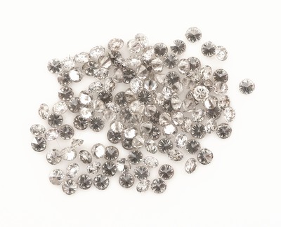 27144227a - Lot lose Brillanten zus. ca. 1.00 ct Weiß/vs-si, D. ca. 1.21 - 1.24 mm, kalibriert ...