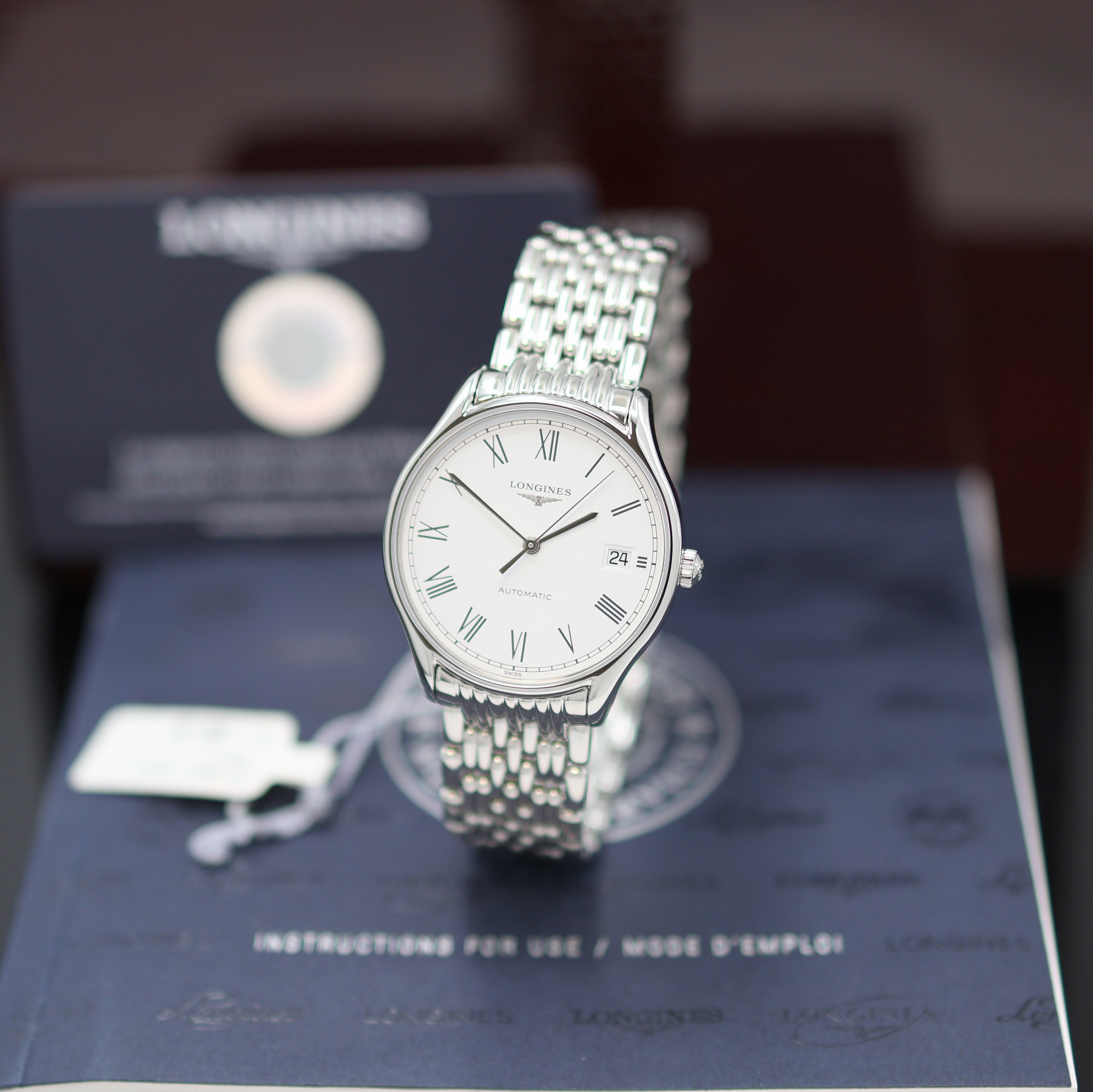 Image 27144308 - LONGINES Lyre ungetragene Armbanduhr Referenz L4.860.4116, Automatik, beids. vergl. Geh. ...