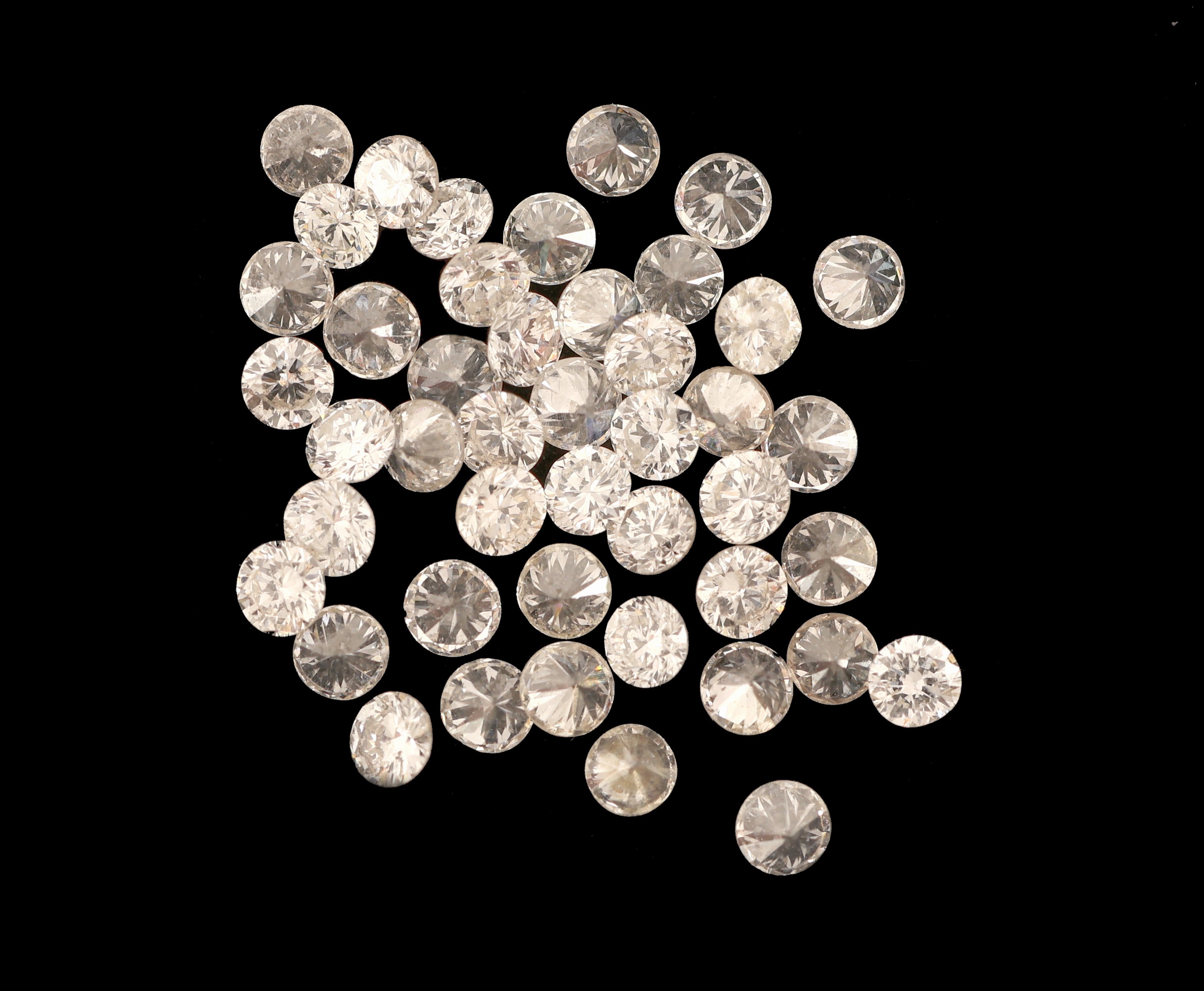 Image 27144343 - Lot lose Brillanten zus. ca. 1.00 ct feines Weiß-Weiß/vs-si, D. ca. 1.7-1.8 mm, ...