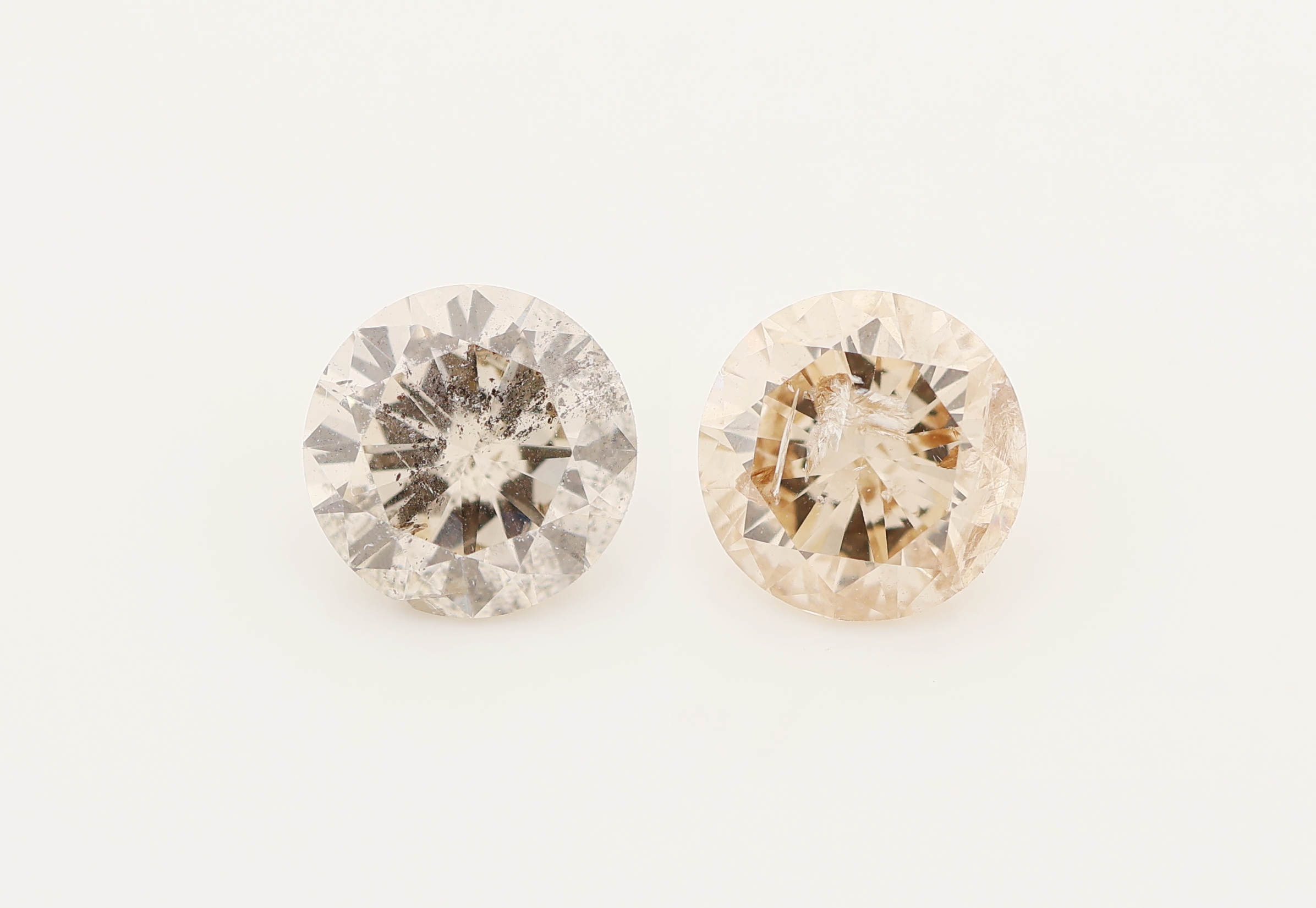 Image 27144344 - Lot 2 lose Brillanten zus. ca. 1.63 ct light brown-brown/p Schätzpreis: 1400, - EUR