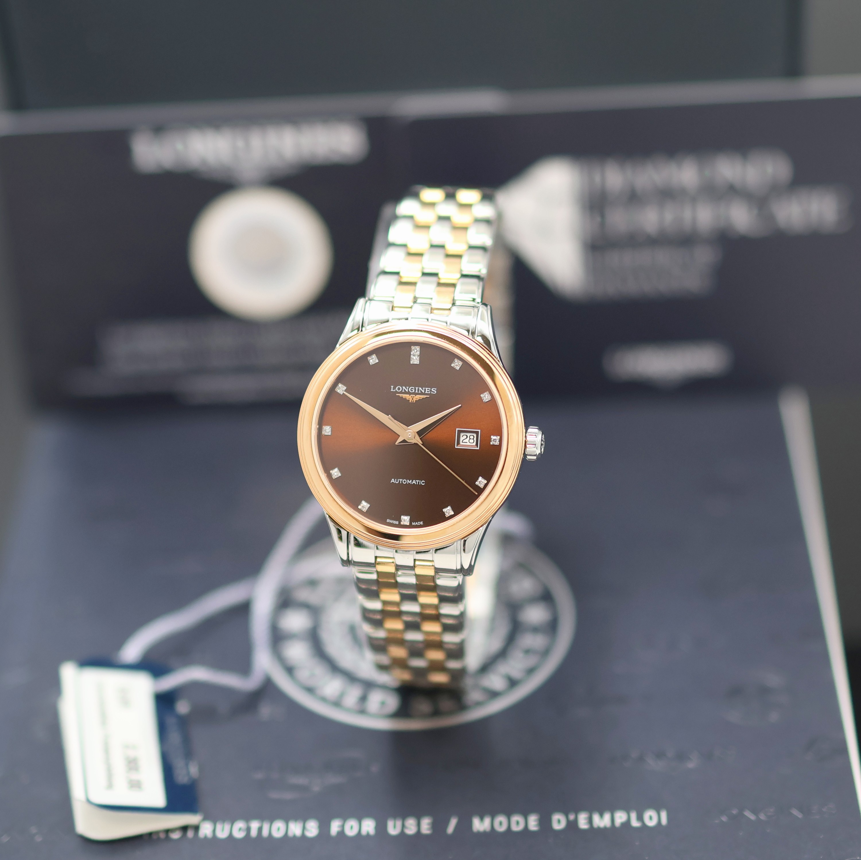 Image 27144367 - LONGINES Flagship ungetragene Damenarmbanduhr Referenz L4.374.3.08.7, Automatik, ...