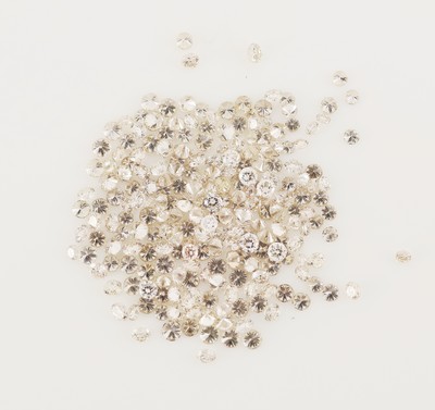 27144338a - Lot lose Brillanten zus. ca. 1.00 ct Weiß-l.get.Weiß/vs-si, D. ca. 1.0 - 1.09 mm, ...