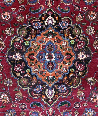 27144339d - Mesched, Persien, Mitte 20.Jhd, Wolle auf Baumwolle, ca. 330 x 255 cm, EHZ: 2 ...