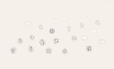 27144340a - Lot lose Brillanten zus. ca. 1.00 ct feines Weiß-Weiß/vs, D. ca. 2.2 - 2.3 mm, ...